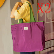 Foldable Nylon Drawstring Shopping Bag — Selected Size and Pack
