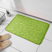 Pebble-Texture Microfiber Bath Mat — 60 × 40 cm, 1 Piece