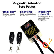 12V Car Battery Cutoff Switch Wireless Remote Control Disconnect Battery Relay With Led Display Leakage Protection Universal