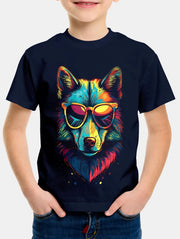 Wolf Print Kids Short-Sleeve T-Shirt