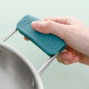 Silicone Pot-Handle Covers — Gray or Gray-Blue, 1 Pair