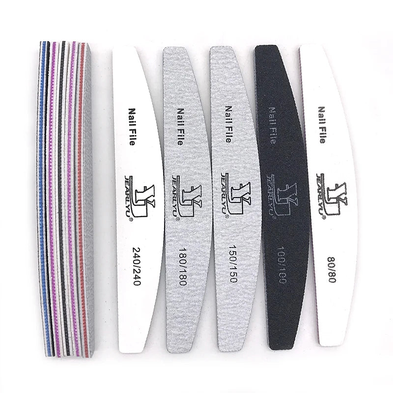 Abrasive Nail File Set — 5 Pieces, Selected Shape and Grit