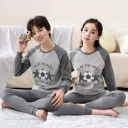 Teens Pajamas Long Sleeves 100% Cotton Pyjamas Big Kids Clothes Sets Children Boys Sleepwear Pajamas For Girls 10 12 14 16 Years
