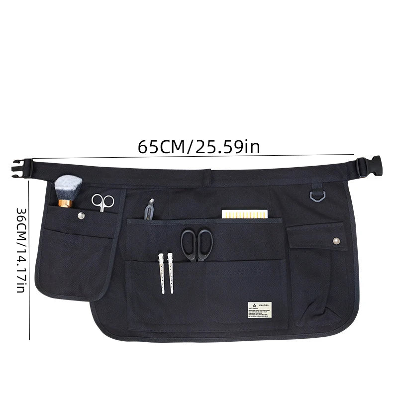 Cotton Canvas Waist Utility Apron with 9 Pockets — 1 Piece, Selected Color