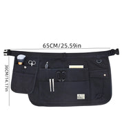 Cotton Canvas Waist Utility Apron with 9 Pockets — 1 Piece, Selected Color