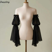 Detachable Chiffon Flare Sleeves