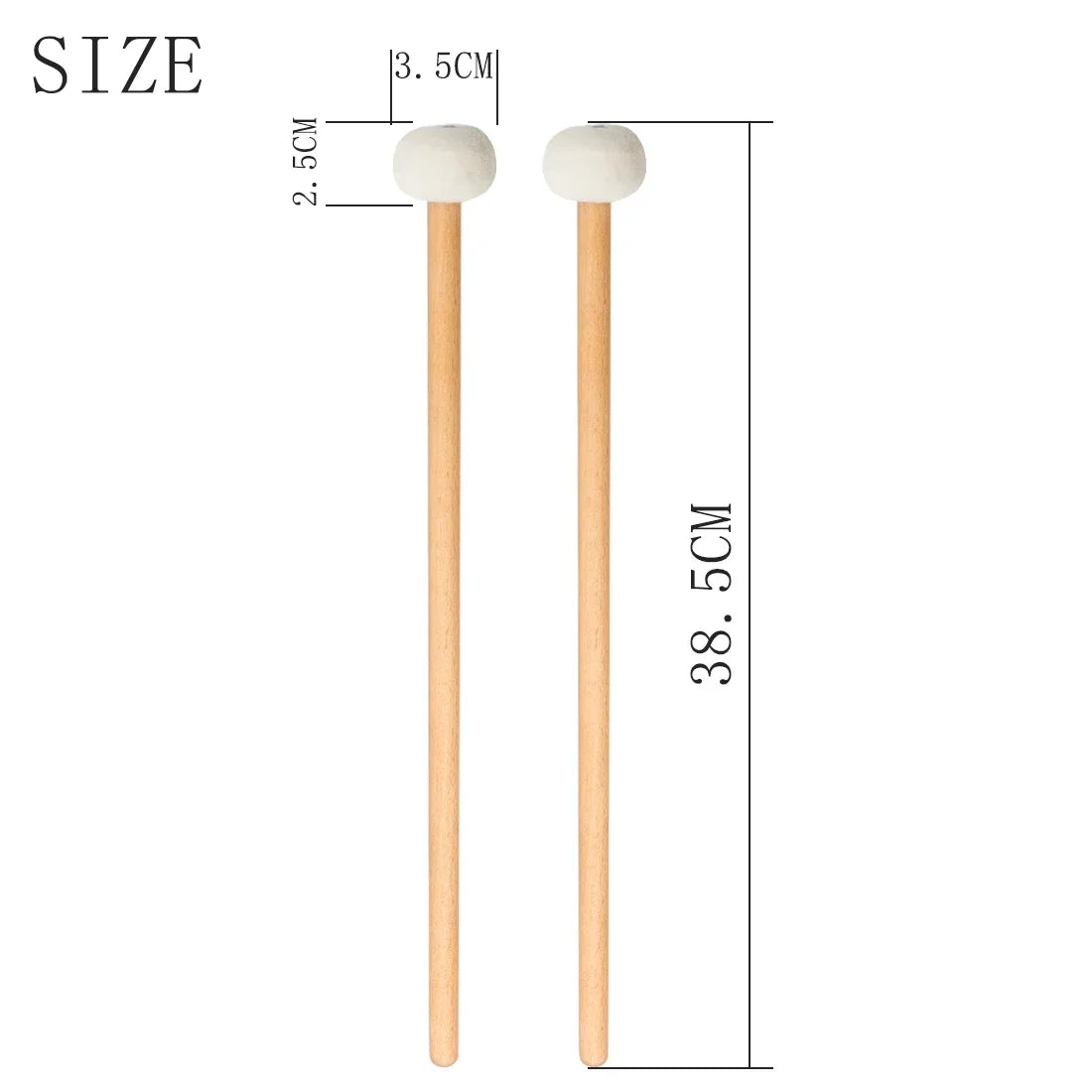 Felt Timpani Drum Mallets, Pair