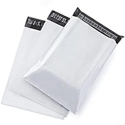 White Self-Sealing LDPE Poly Mailers — 50 Pieces, Selected Size