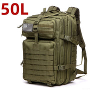 Unisex Oxford Hiking Backpack — MOLLE Webbing, 25L or 50L