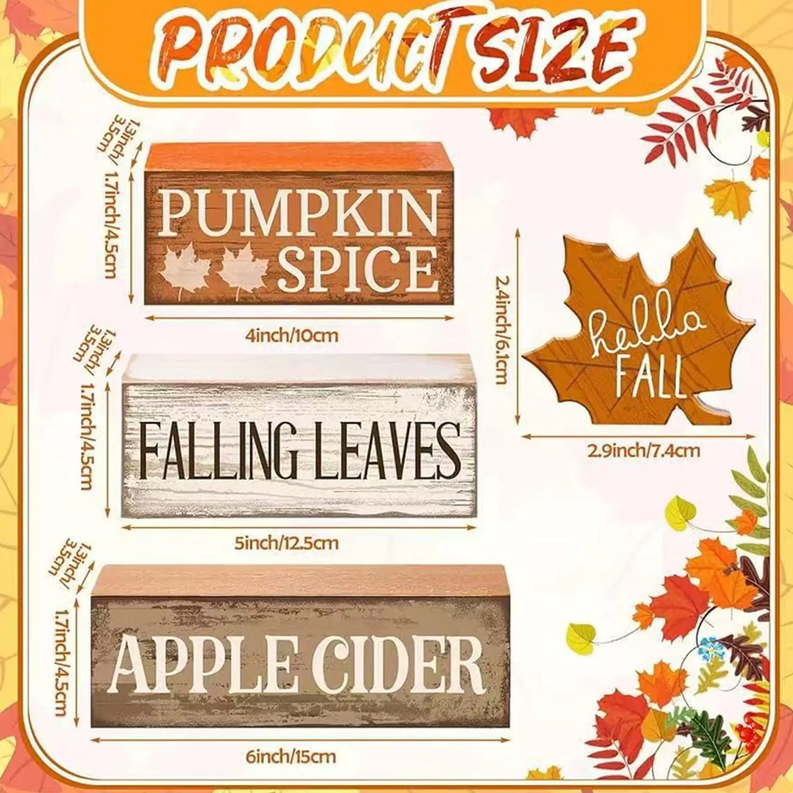Fall Tiered Tray Decor Fall Table Centerpiece Decorations Wooden Maple Autumn Harvest Party Favors for Table Centerpiece