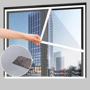 Fiberglass Window Screen with Hook-and-Loop Edging — Gray, Selected Size