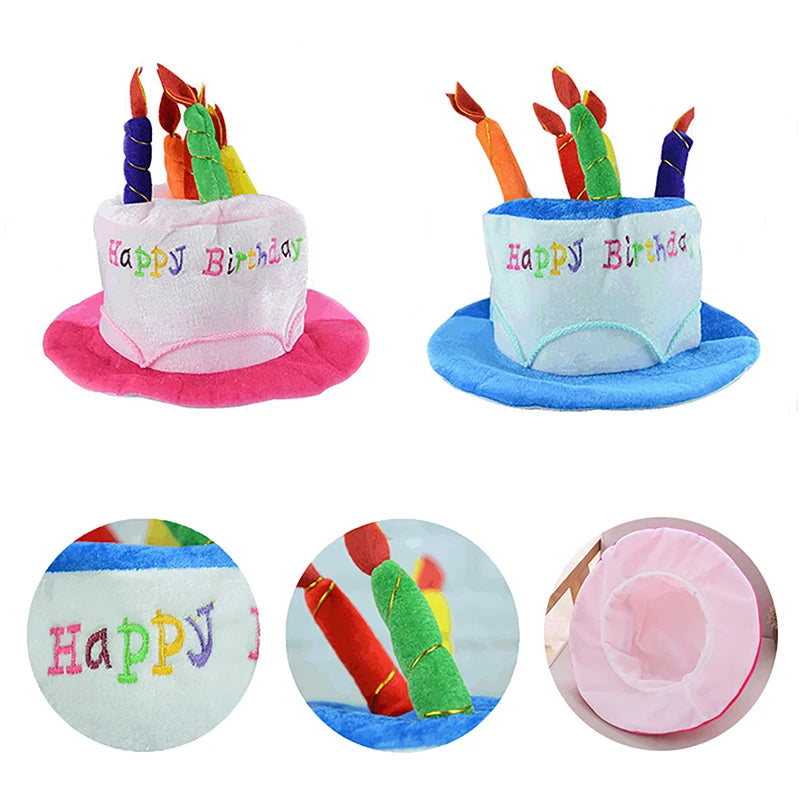 Birthday Cake Candle Party Hat — Selected Style