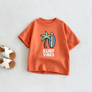 Cartoon Print Kids Crewneck T-Shirt