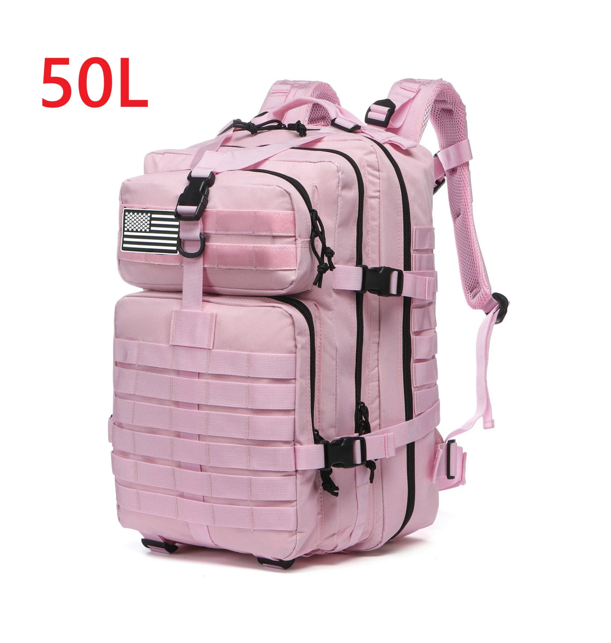 Unisex Oxford Hiking Backpack — MOLLE Webbing, 25L or 50L