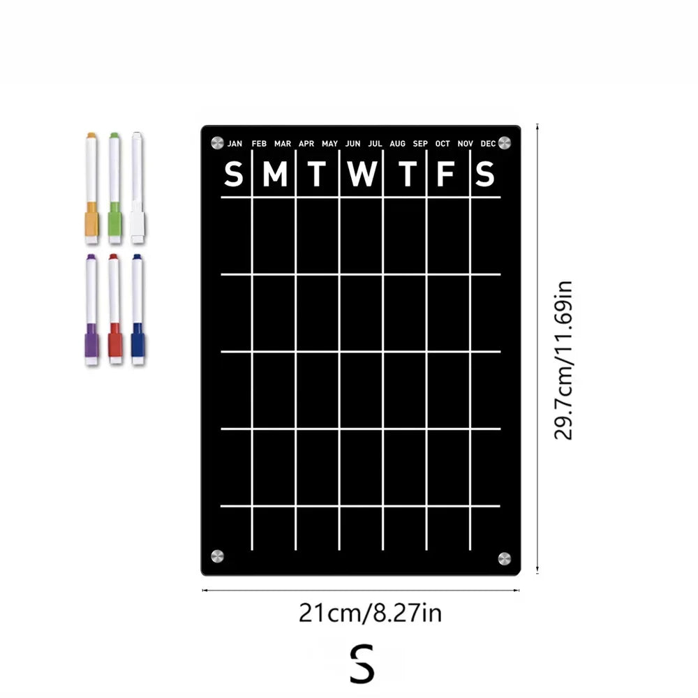 Magnetic Acrylic Refrigerator Planner