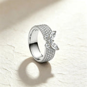 2026 New 925 Silver Sun Star Moon Bow Ring, Size 6 7 8 9, Suitable for European Women's Original Charm High Jewelry Gifts