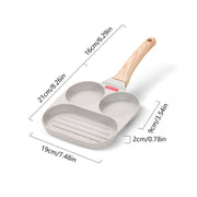 Pancake Pan Non-Stick Fried Egg Pan 4Holes 7 Holes Frying Pan Pancakes Maker for Breakfast Eggs Kitchen Utensils Burger Pan
