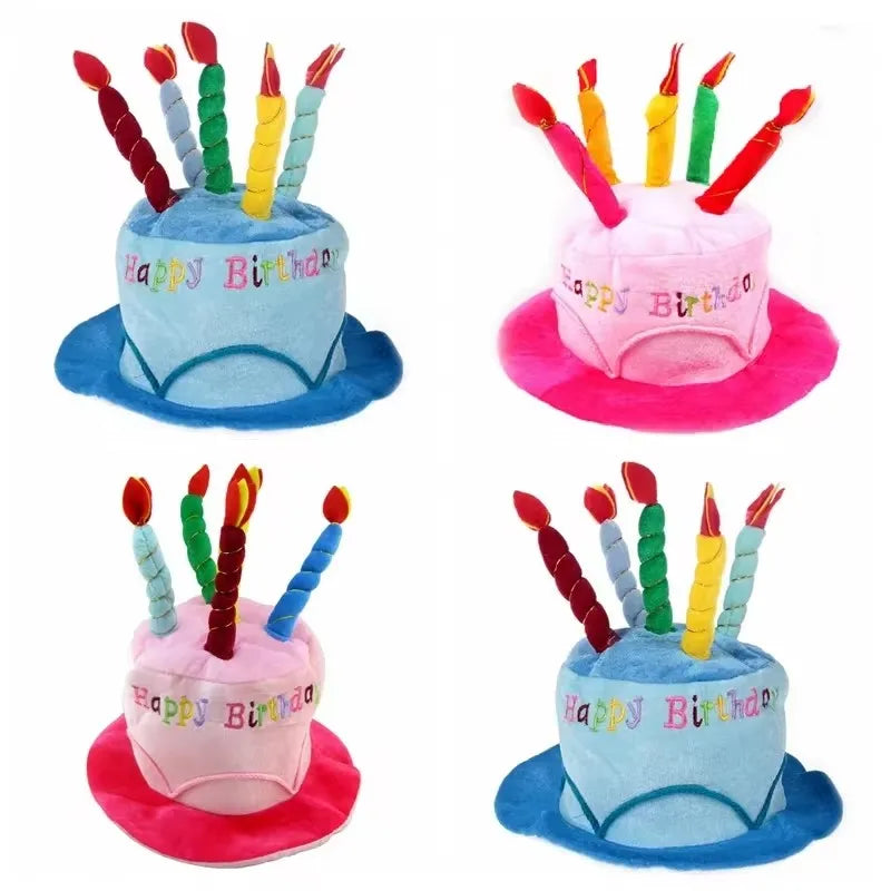 Birthday Cake Candle Party Hat — Selected Style