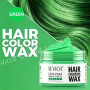 Silver White Temporary Hair Color Wax Pomade Disposable Hair Coloring Mud Natural Washable Hair Styling Clay for Men Girls Women