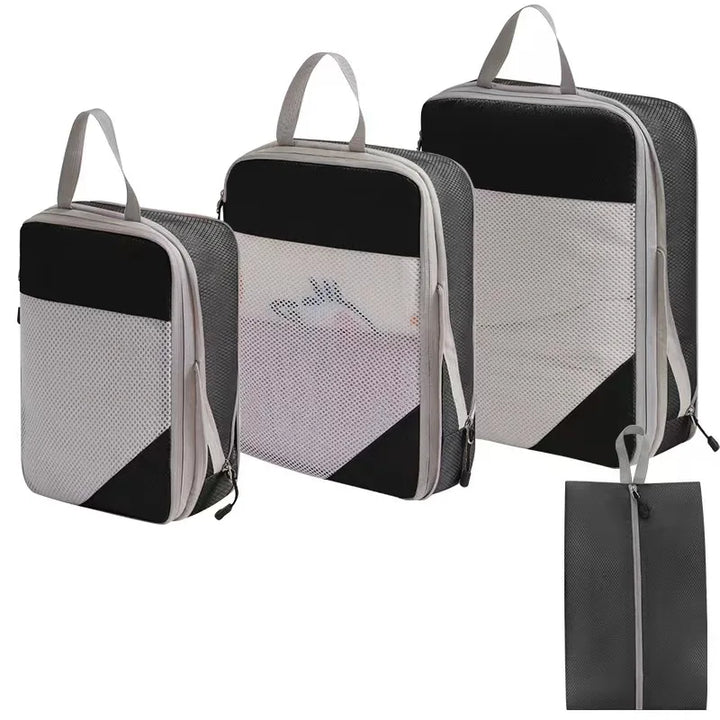 Polyester Travel Packing Organizers — 4-Piece Set, Selected Color