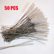 Nylon Straw-Cleaning Brushes with Steel Handles — Selected Pack or Set