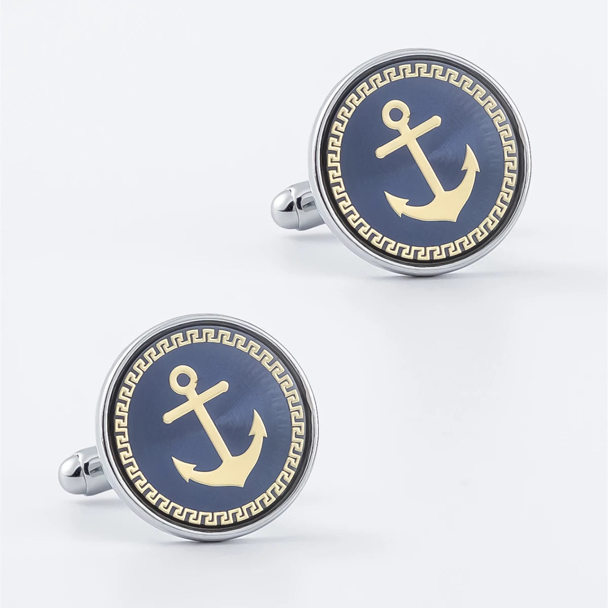 Fashion Man Clock-shaped Round Pattern Shirt Cufflinks Luxury Wedding Guests Gifts Fashion Jewelry Men Cuffs Factory Wholesale