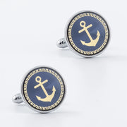 Fashion Man Clock-shaped Round Pattern Shirt Cufflinks Luxury Wedding Guests Gifts Fashion Jewelry Men Cuffs Factory Wholesale