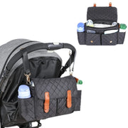 Large Capacity Stroller Storage Bag Convertible Shoulder Bag Crossbody Diaper Bags for Moms Baby Carriage Hanging Bag Accessory