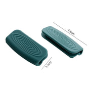 Silicone Pot-Handle Covers — Gray or Gray-Blue, 1 Pair