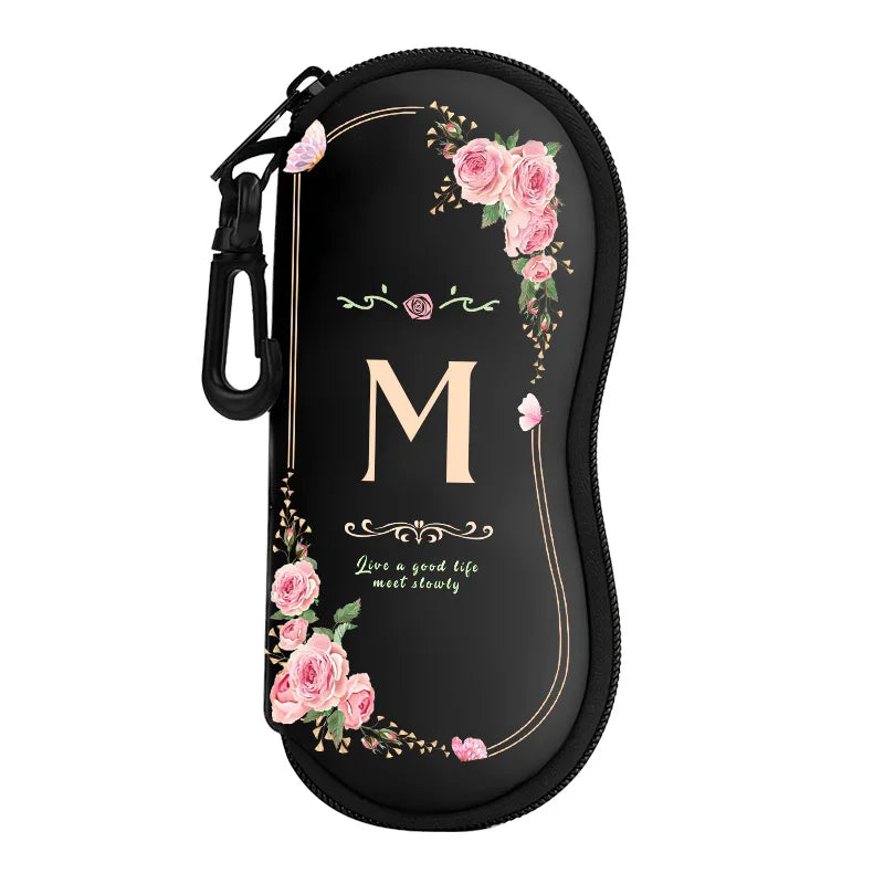 Neoprene Zipper Eyeglasses Pouch — Selected Print