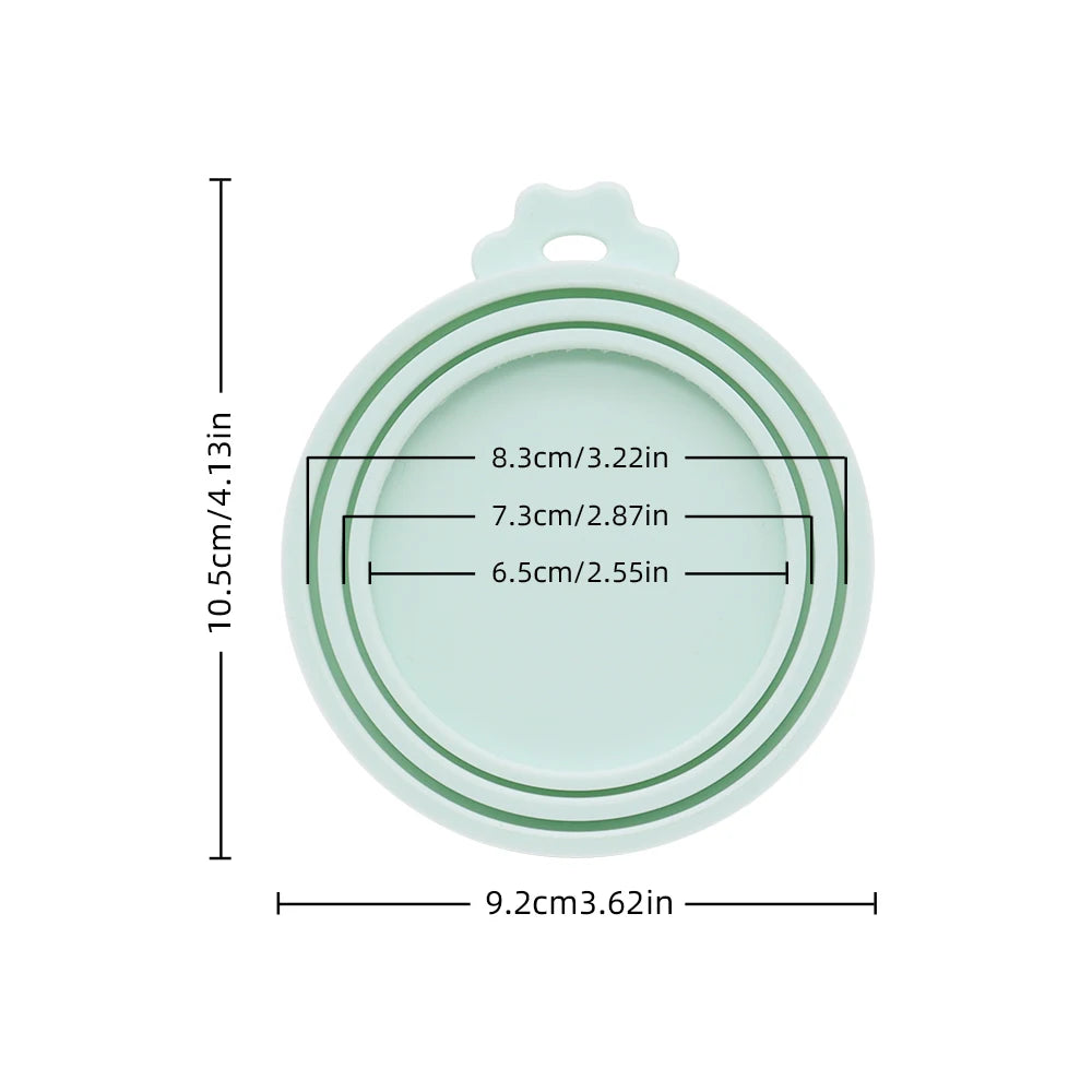 Reusable Pet-Food Can Covers — Selected Color, 1 or 4 Pieces