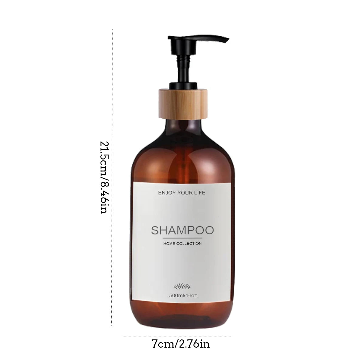 Refillable 500ml Pump Dispenser Bottle