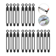 Reusable Silicone Cable Ties — Selected Color and Pack