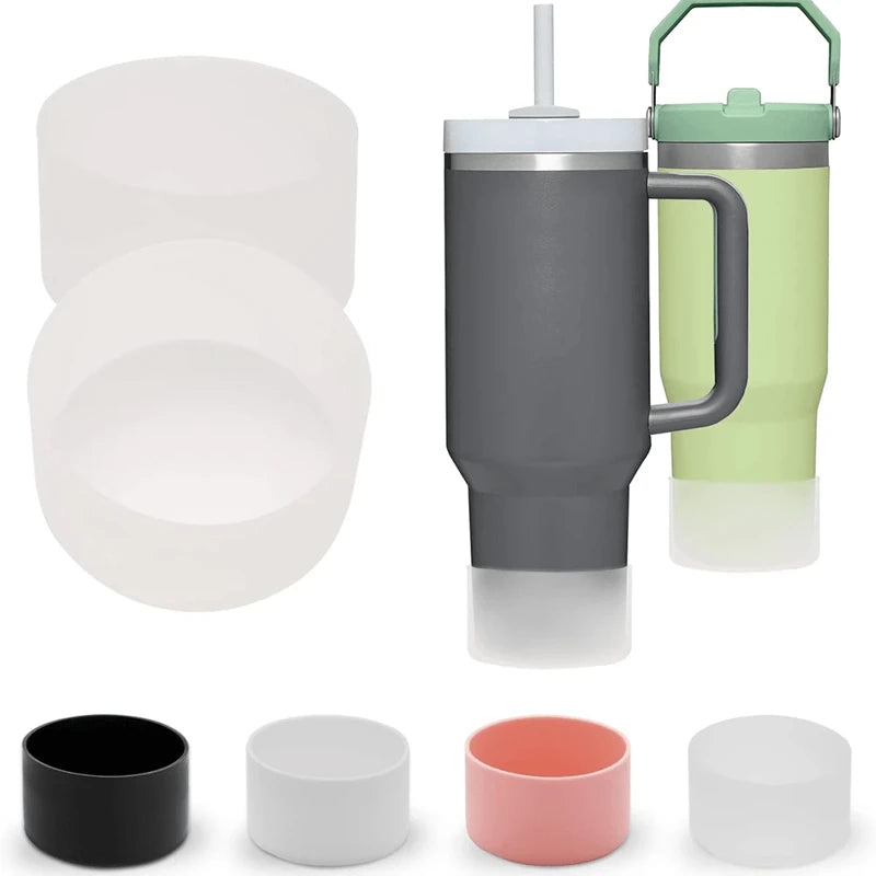 Silicone Tumbler Base Covers — 7.5 cm Fit, Selected 1- or 2-Piece Pack