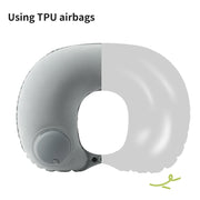Inflatable Velvet Travel Neck Pillow