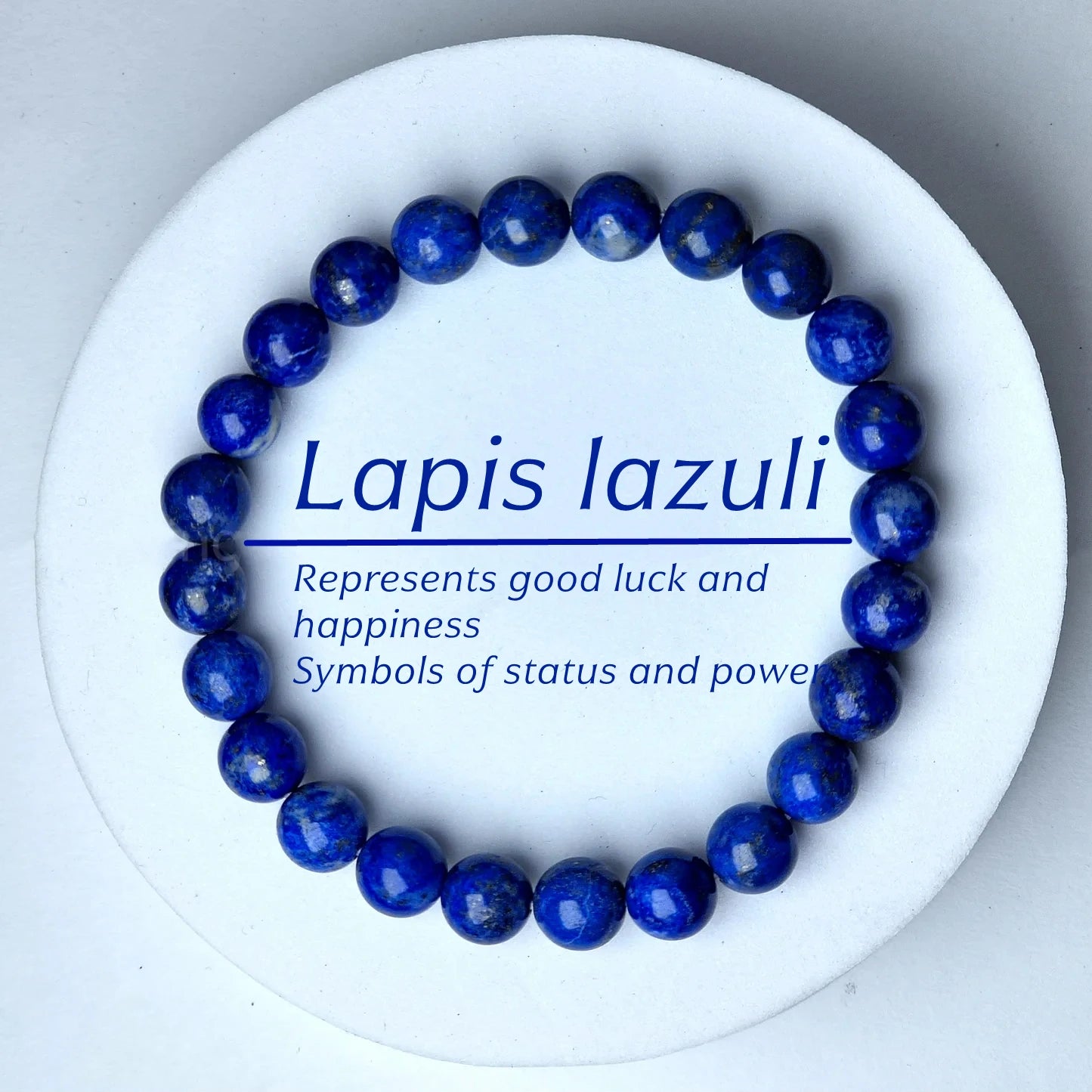 1Pc Men-Women Fashion Memory Bracelet Obsidian Hematite Beaded Bracelet Natural Stone Beads Jewelry Unique Birthday Holiday Gift