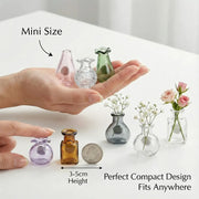 Mini Glass Vase Refrigerator Magnet Set