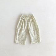 Kids Cartoon Print Summer Trousers