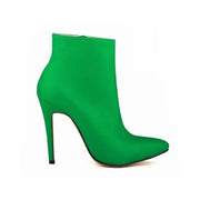 Faux Fur Stiletto Ankle Boots