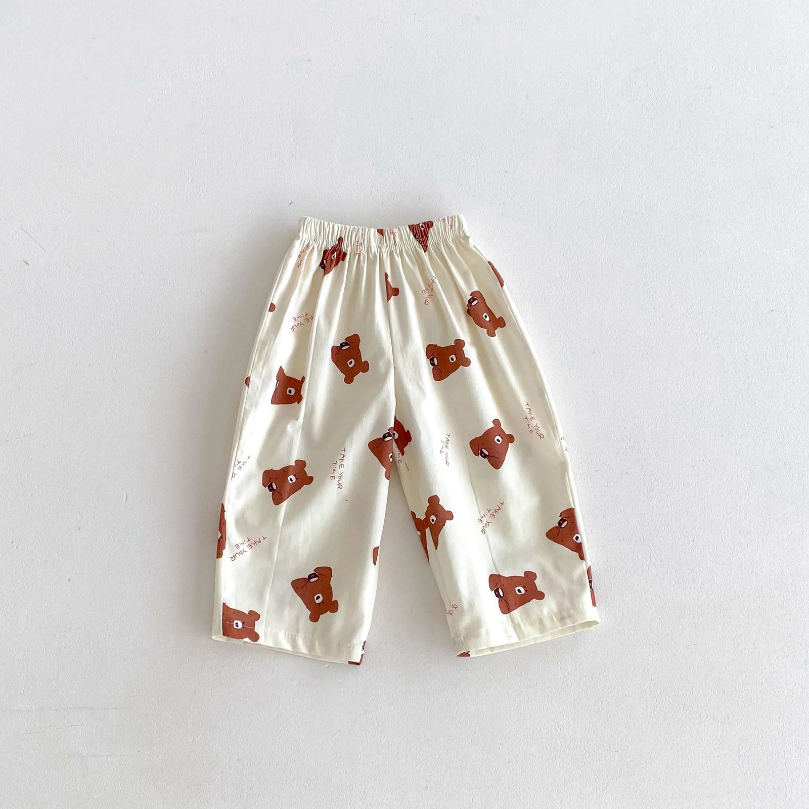 Kids Cartoon Print Summer Trousers