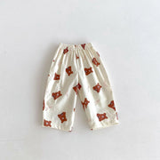 Kids Cartoon Print Summer Trousers