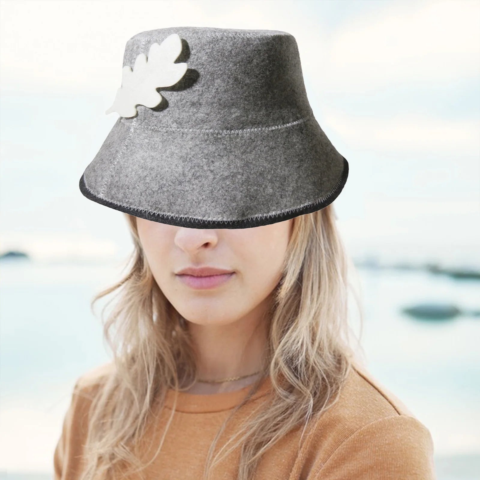 Protective Felt Sauna Cap