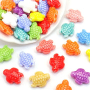 Ceramic Sea Turtle Beads, 10-Piece Set