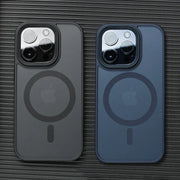 Matte Translucent Phone Case For IPhone 17 Air 16e 15 16 14 13 12 11 Pro Max Plus Magnetic Case Magsafe Wireless Charging Cover