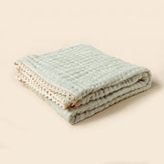 Bamboo Cotton Baby Bath Towel Solid Receiving Blanket Infant Kids Swaddle Wrap Sleeping Warm Quilt Bed Cover Muslin Baby Blanket