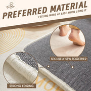 Plush Heart-Pattern Bath Mat with Wavy Border — 40–90 cm, 1 Piece
