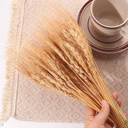 50pcs Artificial Flower Natural Dried Wheat Stalks DIY Craft Elegance Dry Wheat Spikes Rustic Dried Flowers Christmas Decoration