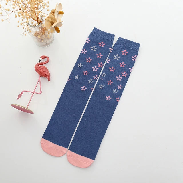 Spring Autumn Girls Cotton Ankle Short Lovely Stockings Cartoon Unicorn Kids Child Knee High Socks Infant Baby Over Knee Socks