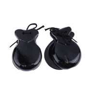 2Pcs Traditional Castanet Wood Spanish Flamenco Dance W String Hand Clapper Children Percussion Instrument