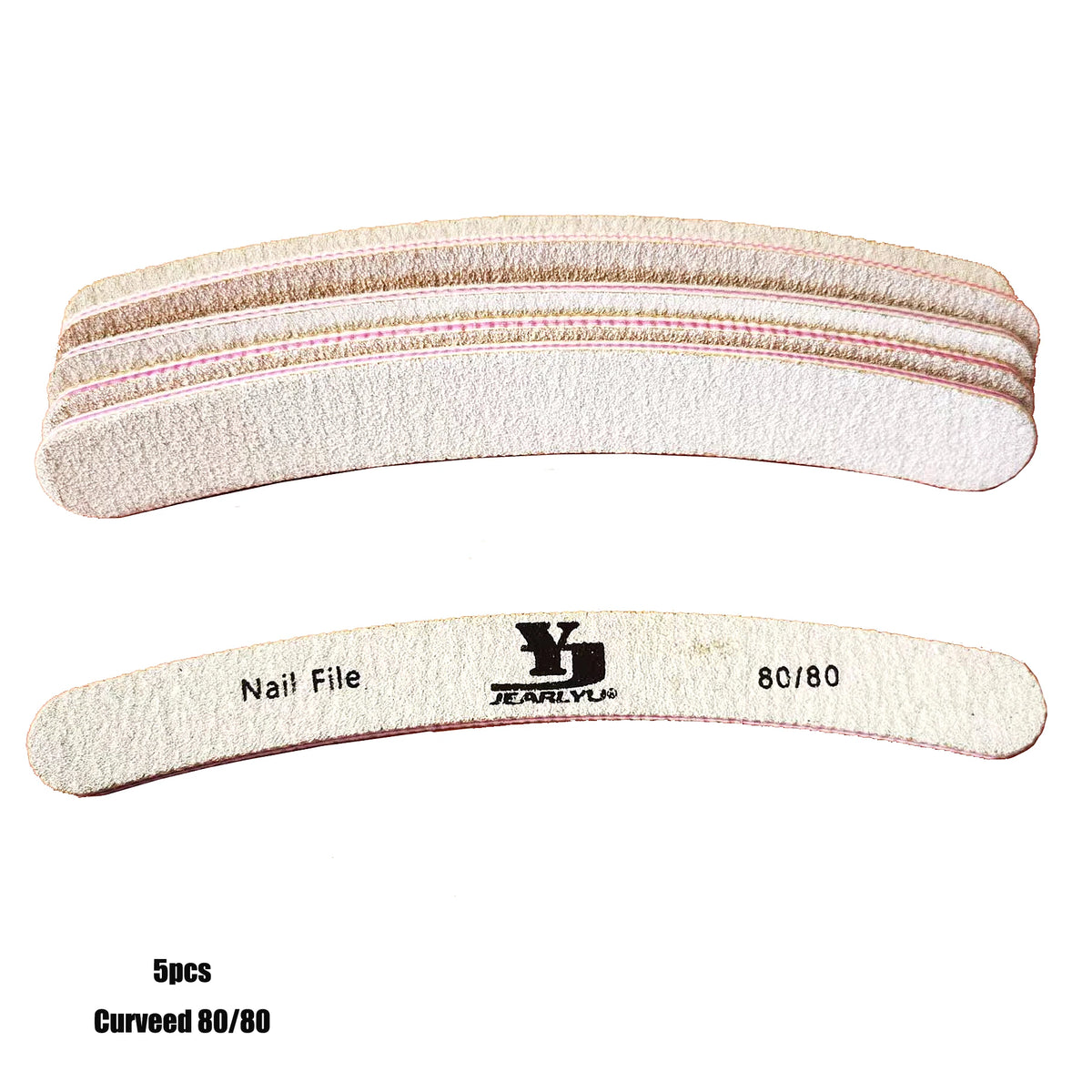 Abrasive Nail File Set — 5 Pieces, Selected Shape and Grit